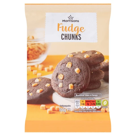 Morrisons Fudge Chunks 100g