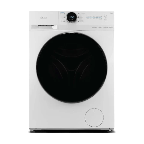 Midea MF200W80WB-14AS Waschmaschine/8KG /Energieeffizienzklasse A/Mengenautomatik/Steam Care/Nachlegefunktion / 1400 U/min/Zeitsparen - Turbo/nur 48 cm tief/APP-Steuerung, AquaStop, Weiß [Energieklasse A]