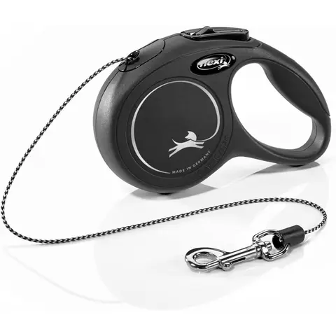 Flexi Laisse rétractable noir - 3 m
