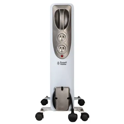 Russell Hobbs Oil‑Filled Radiator, 9 Fin, 2kW – White, RHOFR5002