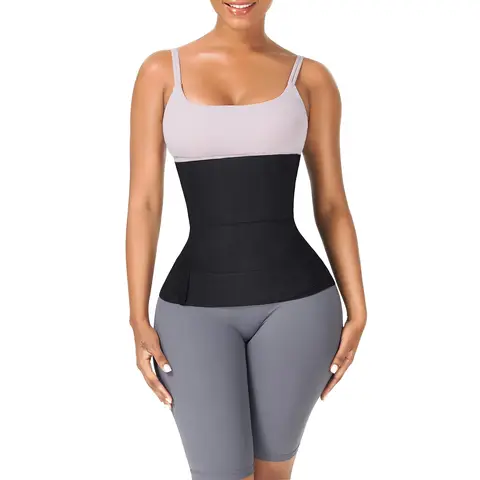 Feelingirl Women and Men Fitness Tummy Firm Control Wrap Waist Trainer Fits All Size  M Black, Couple Gift Perfect Gift