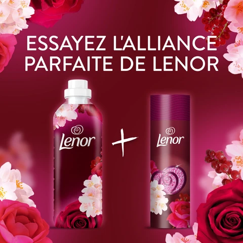 LENOR Perles de Parfum pour le Linge Jasmin et Rose de Mai 19 Doses 235g