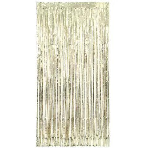 Unique Fringe Door Curtain, Gold, 1m x 2m