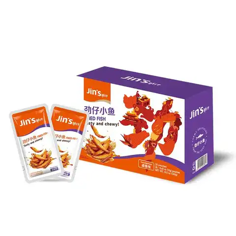 Jin Zai getrockneter Fisch mit mariniertem Geschmack 12g*20 Packungen