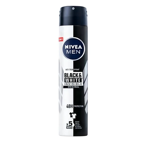 NIVEA Deospray voor Mannen - Invisible Black & White Original anti-transpirant 200 ml