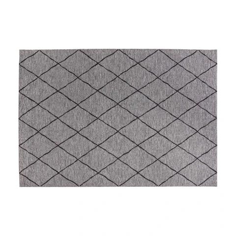 VIVARAISE Tapis extérieur Allan gris perle - 200 x 290 x 1 cm