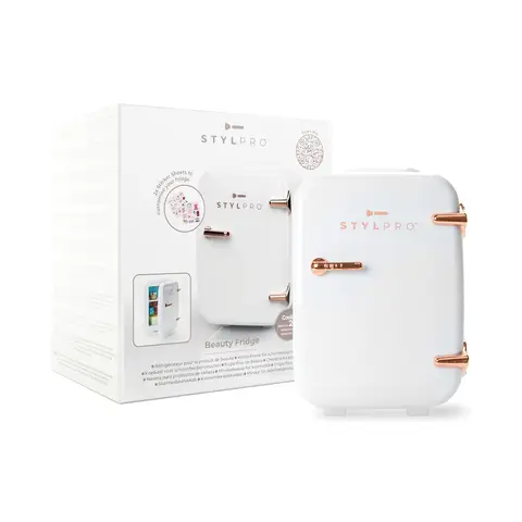 StylPro Beauty Skincare Fridge, 4L Capacity, Cooling & Warming Modes, Thermoelectric Technology, Rose Gold Design, BC60C