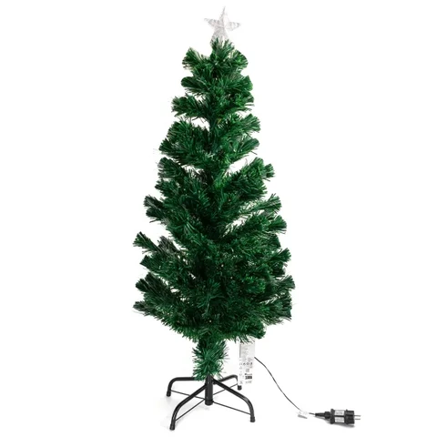 Aigostar Low Voltage Fiber Optic Christmas Tree 2.1m RGBY Multicolor IP44 Indoor Outdoor