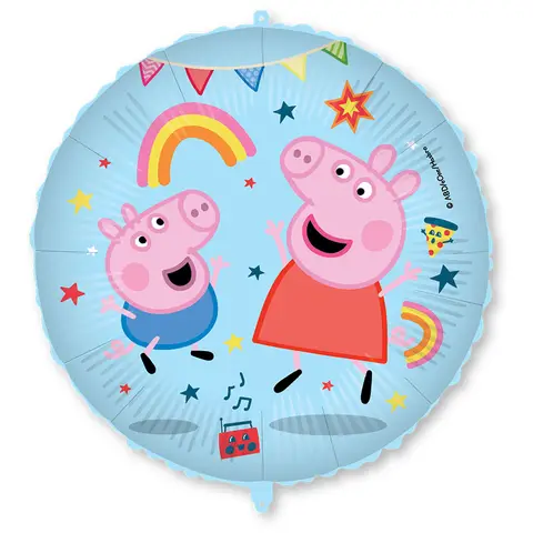Peppa Pig Messy Play Foil Balloon 18"