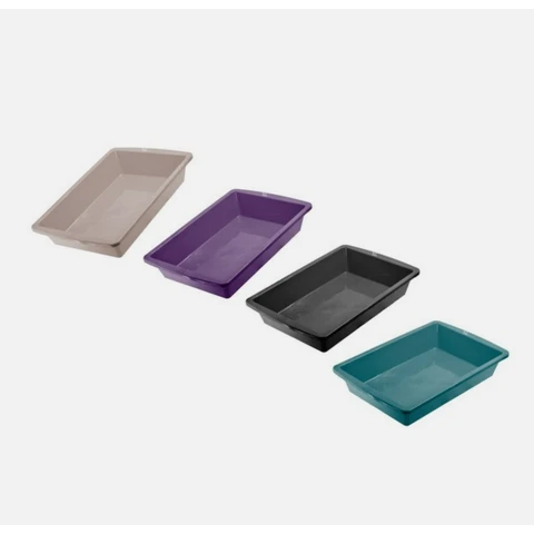 James Marketing Small Cat Litter Tray Mixed Colours 37cmx26cmx7cm