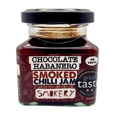 Welshhomestead Smokery Chocolate Habanero Smoked Chilli Jam 128g