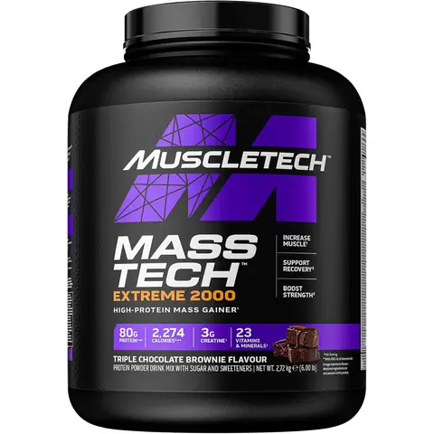 MuscleTech Mass Tech Extreme 2000 - 2720 g - Triple Chocolate Brownie