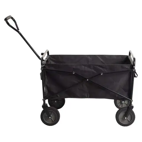 POWCAN Faltbarer Bollerwagen, Schwarz