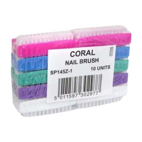 Coral Nail Brush 10 Units