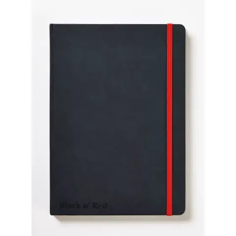 Black n Red A5 Casebound Hardback Journal