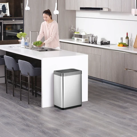 EKO Mirage X Recycling Sensor Bin - Silver