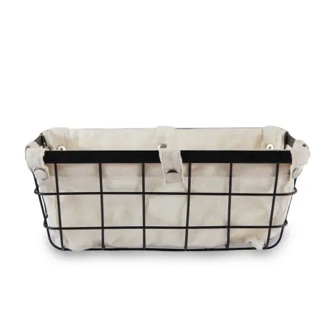 Harga Small Matte Black Wire Storage Basket