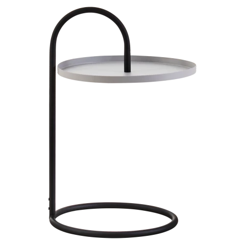 Trosa Grey And Black Hanging Top Side Table