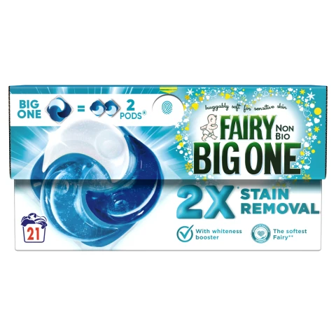 Fairy Non Bio The Big One PODS, Washing Liquid Capsules 21 Washes