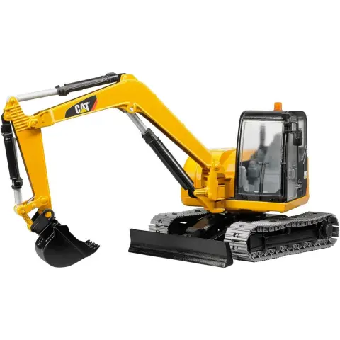 Bruder 02456 - Katze Minibagger - 1:16 Fahrzeuge, Baustelle, Baufahrzeug, Löffelbagger, Arbeiter, bworld, Baumaschine, Spielzeug