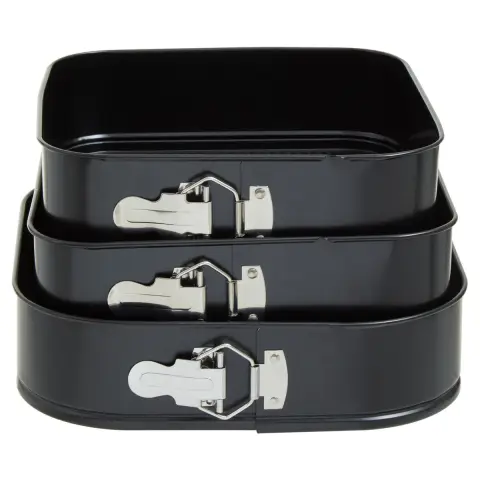 From Scratch Set Of Three Non Stick Square Cake Tins