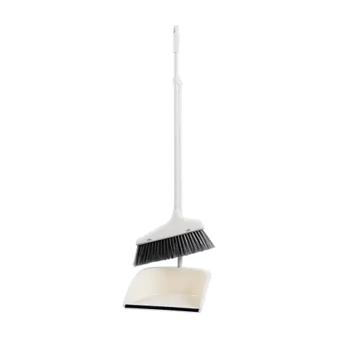 Fresh Start Plastic Broom & Dustpan