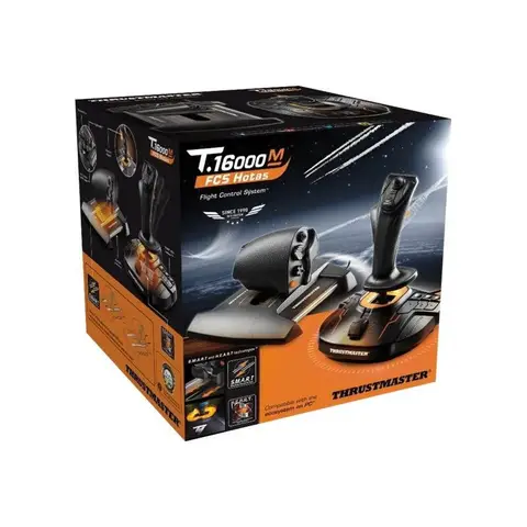 Thrustmaster T16000M FCS HOTAS - Ensemble Joystick et Manette des Gaz pour PC