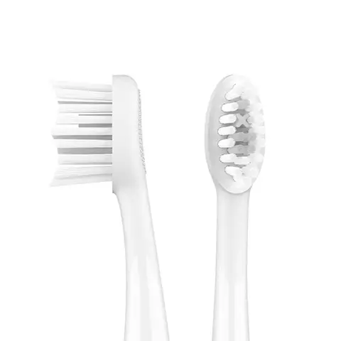 Ordo Replacement Sonic Toothbrush Heads with Pulse Technology, Deep Clean Bristles, Adults, Pack of 4, White Silver/Snow