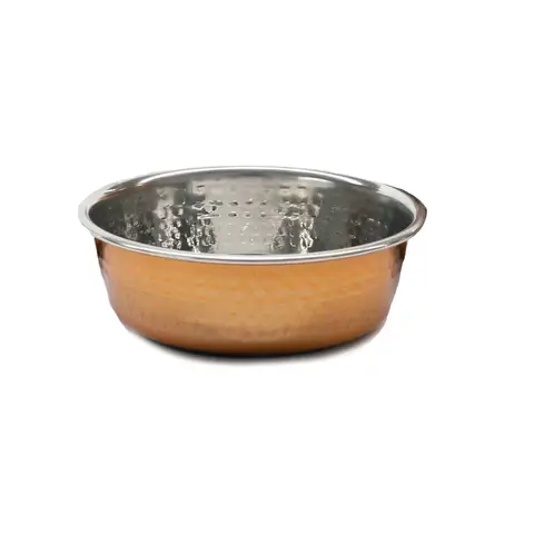 Rosewood Medium Hammered Copper Stainless Steel Dog Bowl 940ml