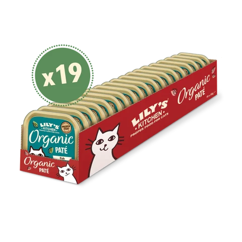 Lily's Kitchen Pâtée au poisson bio pour chat adulte - 19 x 85 g