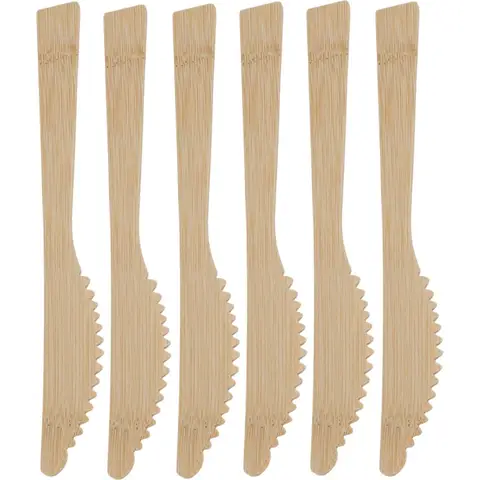 Herbruikbare bamboe messen 18 stuks