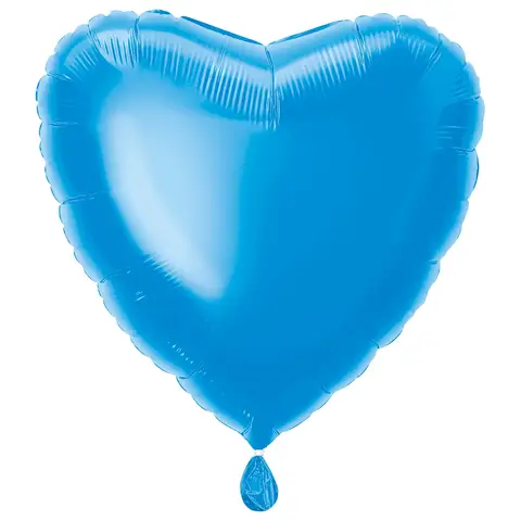 Unique Party Heart Foil Balloon, Royal Blue, 45cm