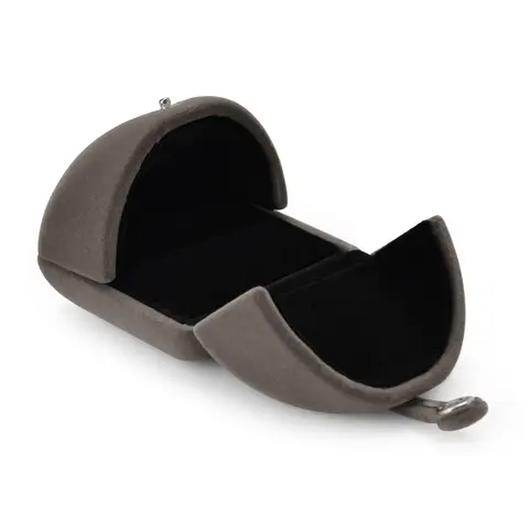 Oirlv Knopf-Ringbox für Paare, luxuriös & elegant, als Vorschlag-, Verlobungs- und Hochzeitsgeschenk, Brautring-Box/Trägerbox, braun, Neujahr-Angebot, Top-Geschenkideen