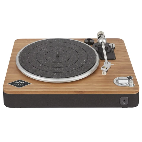 House of Marley Stir It Up Platine sans fil Bluetooth - Tourne-disque vinyle Bluetooth à 2 vitesses, Prélamplificateur intégré, Tête Audio-Technica, Boîtier en bambou, Design durable