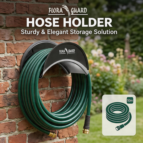 Flora Guard SGJ-H Support mural pour tuyau en métal anticorrosif 29 cm 