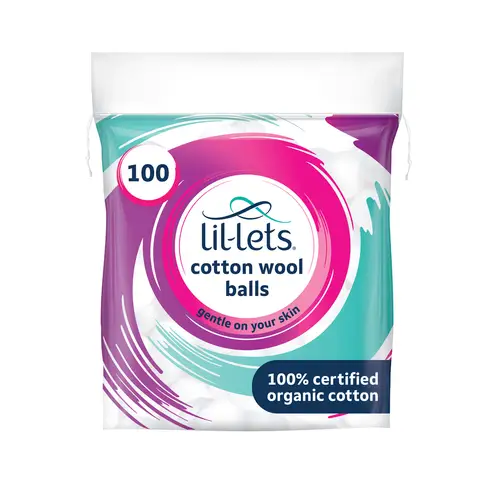 Lil-Lets 100 Cotton Wool Balls