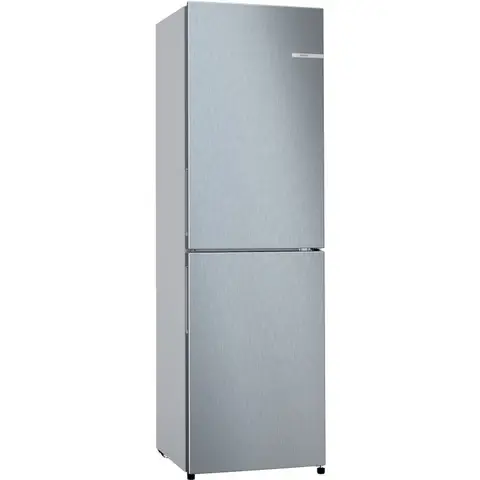 BOSCH KGN27NLEAG 55cm Freestanding Fridge Freezer - Total No Frost - 255L - Stainless Steel Look - E Rated
