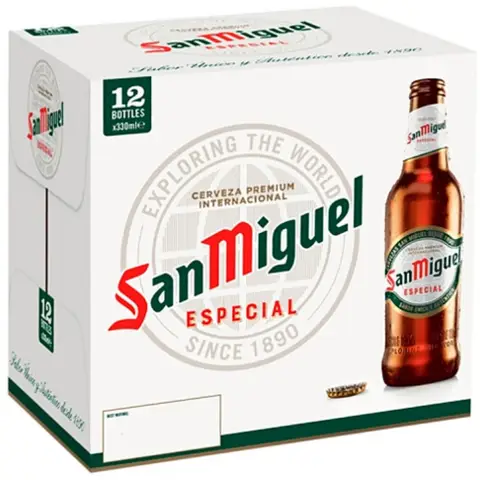 San Miguel Especial Premium Lager 12Pk 330ml 5%