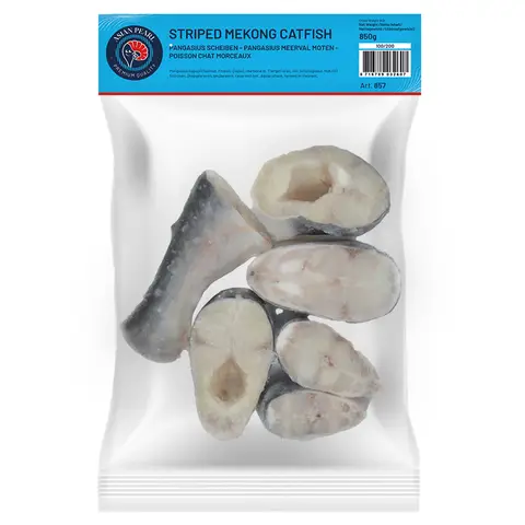 Mooijer Gestreepte Mekong Meerval Steaks Rauwe Bot-In - 1 kg