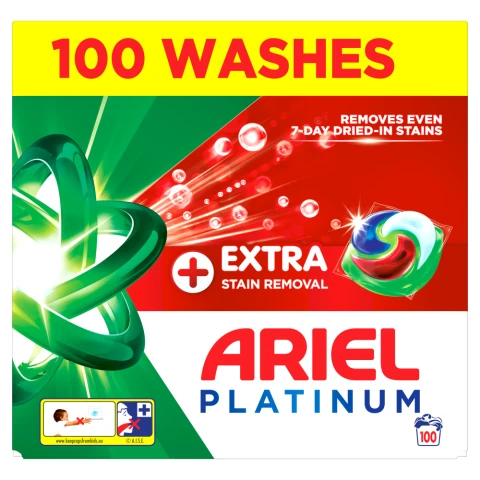 Ariel Platinum PODS, Washing Liquid Capsules 100 Washes