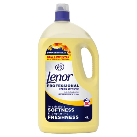 Lenor Professional Fabric Softener, Summer Breeze, 4L x  200 washes