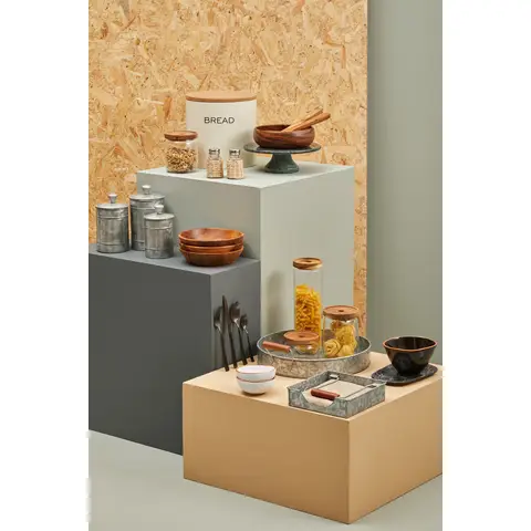 Maison by Premier 5 Piece Kitchen  Storage Set in Cream