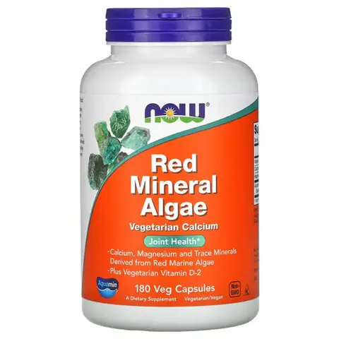 NOW Foods Mineral Algae Bone Health Capsules - 180 Vegan Capsules