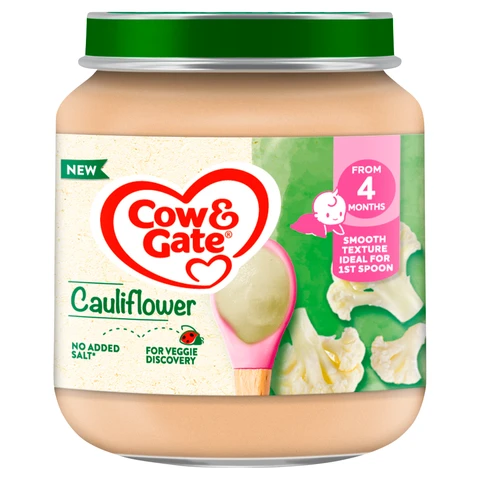 Cow & Gate Cauliflower Baby Food Snack 4+ Months 125g