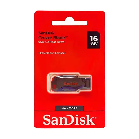 SanDisk Cruzer Blade - USB-Flash-Laufwerk - 16 GB - USB 2.0