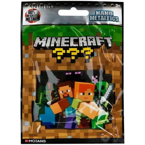 Minecraft Diecast Metal Collectable Nano Figures Surprise Bag Assortment