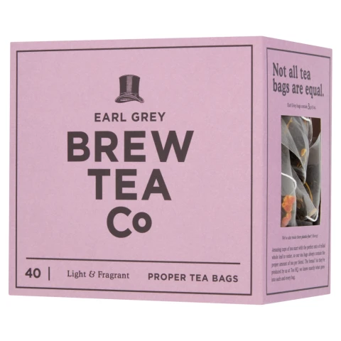 Brew Tea Co - Earl Grey Tea (40 Proper Tea Bags) - 200g