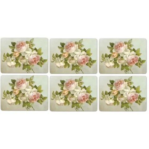 Pimpernel Antique Rose Set of 6 Placemats