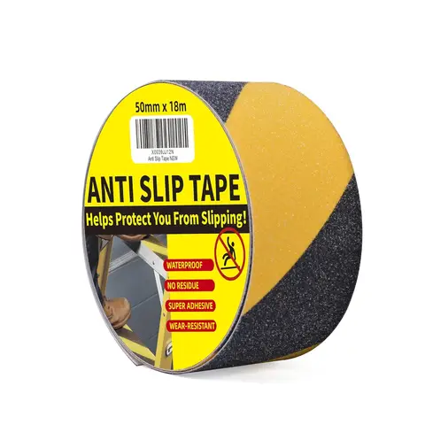 TAPEBEAR Safety Tape, 2inch x 60feet, Black/Yellow, anti-Slip Adhesive Tape for indoor Outdoor Steps Stairs,
Waterproof, Strong Grip, Compatible with Plastic, Wood, Ceramic, Glass, Metal