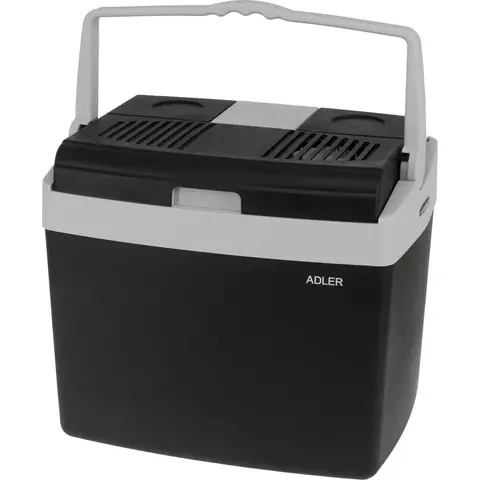 Adler AD 8091 Portable Cooler – 43×31×37 cm – 1 pc – Black & Grey – 25L Cooling & Heating Travel Refrigerator